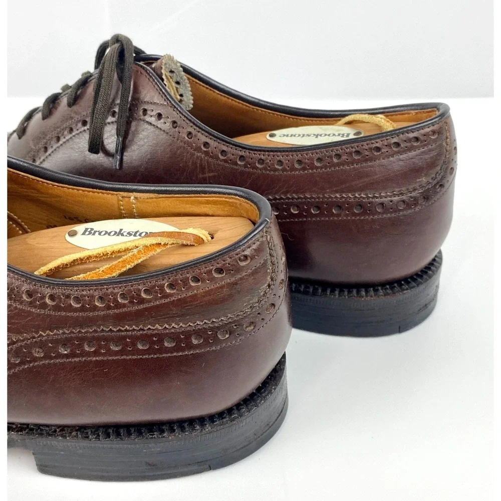 Church's Custom Grade Oxford Brogue Luxury Shoes Men's 10.5 C Brown Lace Up Fine
